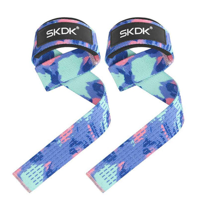 Camouflage Power Band - Top-Rated Grip Strength Fitness Band for Pull-Ups Blue Flower 1 Pair