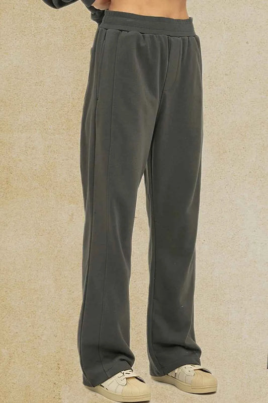 Men's Elastic Waist Pants with Pockets