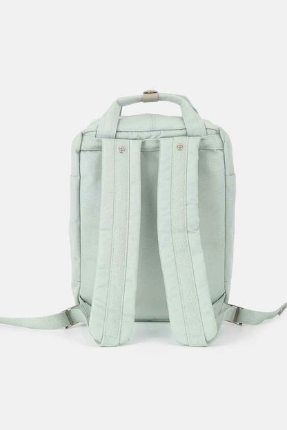 Himawari Contrast Water and Scratch-Resistant Nylon Backpack Bag