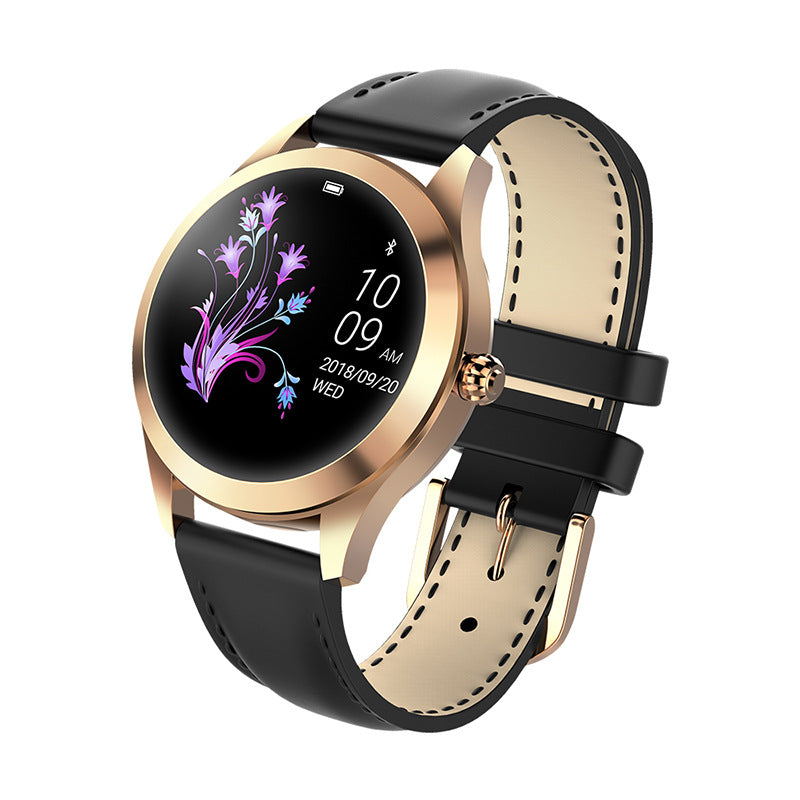 FitBliss - Women's Fitness Smartwatch with Heart & Sleep Tracker Gold black