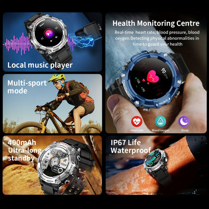 SmartFit Pro: Ultimate Smart Watch with TWS Earbuds, Fitness Tracker & MP3 Player