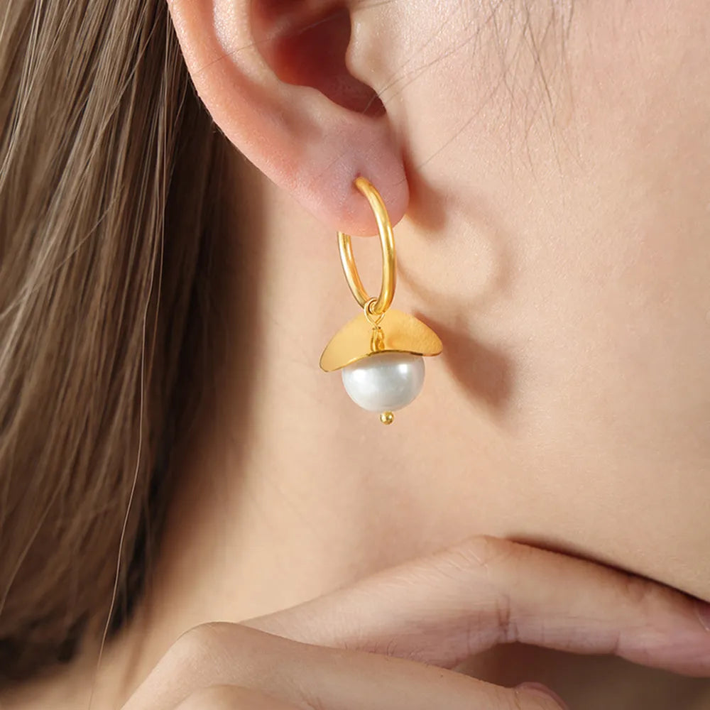 Dazzling 18K Gold-Plated Bead Dangle Earrings - Top-Rated Customer Favorite Gold One Size