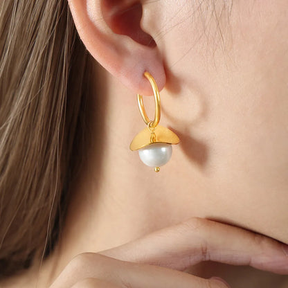 Dazzling 18K Gold-Plated Bead Dangle Earrings - Top-Rated Customer Favorite Gold One Size
