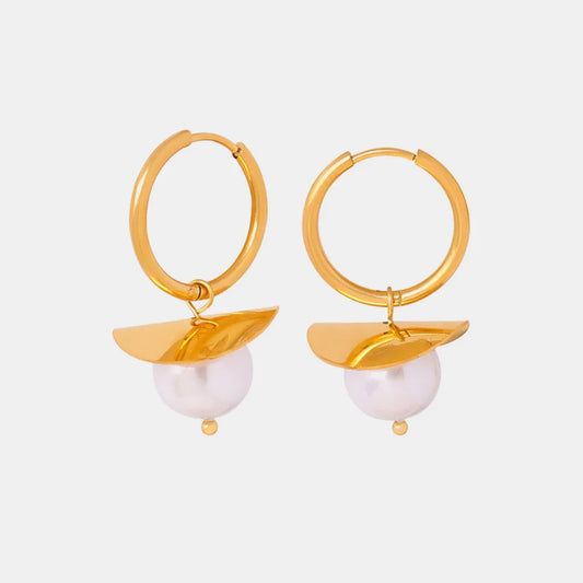 Dazzling 18K Gold-Plated Bead Dangle Earrings - Top-Rated Customer Favorite