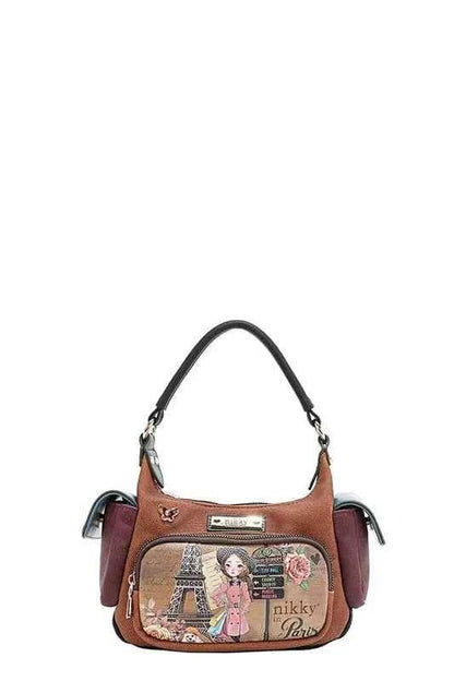 Nicole Lee USA Eco-Leather Shoulder Bag Caramel One Size