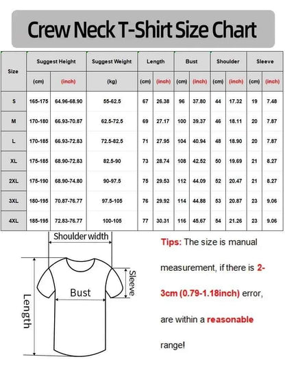 Mens Black Cotton Graphic Tee Size Selection