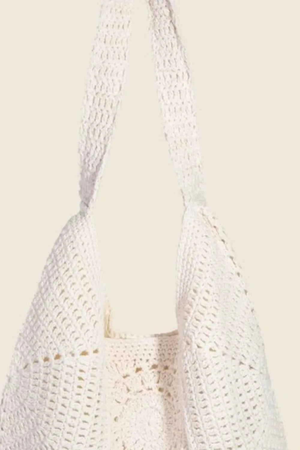 Fame Braided Panels Hobo Shoulder Tote Bag