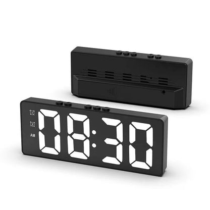 Dual-Purpose Digital Clock | Voice-Activated Temperature Clock - My Store Black