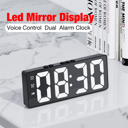 Dual-Purpose Digital Clock | Voice-Activated Temperature Clock - My Store