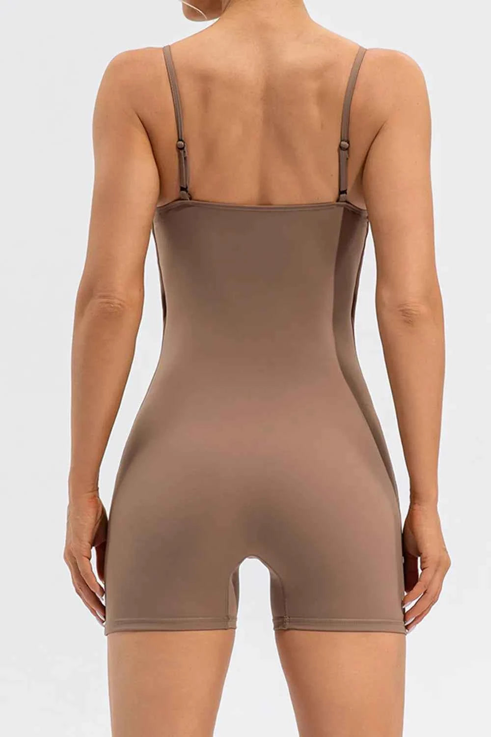 Spaghetti Strap Round Neck Romper