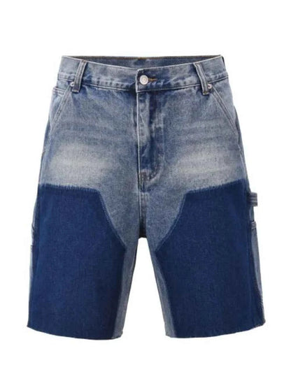 Men's Washed Cargo Denim Shorts Medium