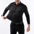 Signature Men's Plus Size Mock Neck Long Sleeve T-Shirt