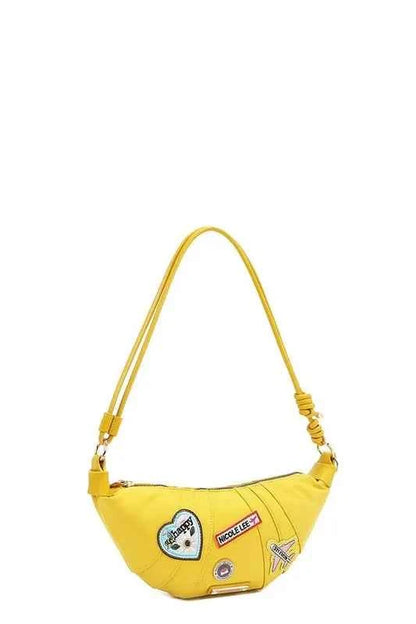 Nicole Lee USA Color Patch Croissant Bag