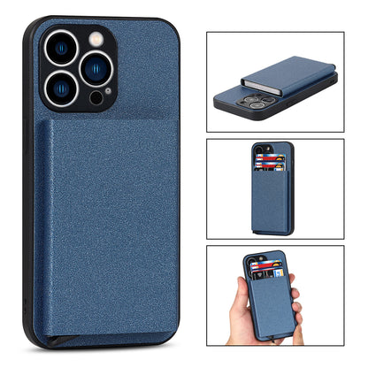 Suitable for iPhone 14 PROMAX plug-in phone case Apple 11 aluminum alloy wallet phone case IP13 protective case