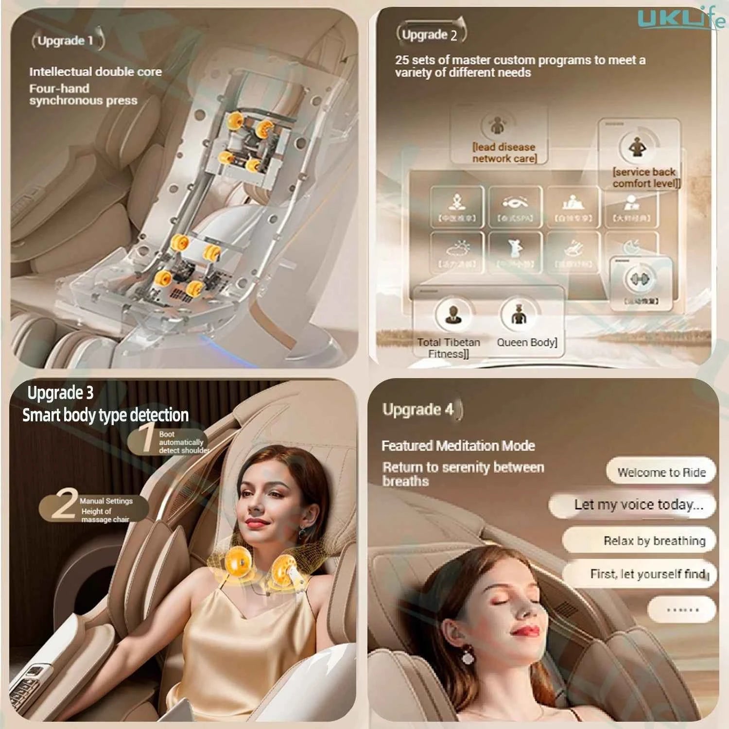 4D SL-Track Zero Gravity Massage Chair - Ultimate Relaxation Experience