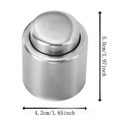 Stainless Steel Vacuum Wine Bottle Stopper - Premium Sealed Storage for Freshness