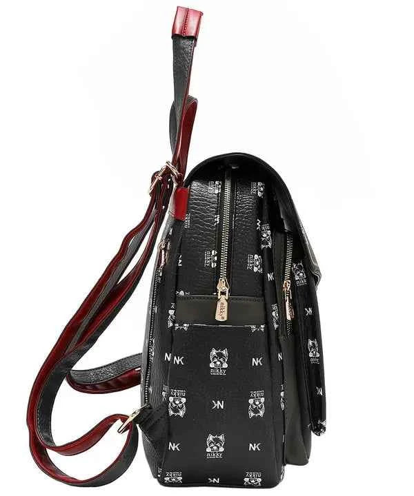 Nicole Lee USA Cat Eco-Leather Convertible Backpack Bag