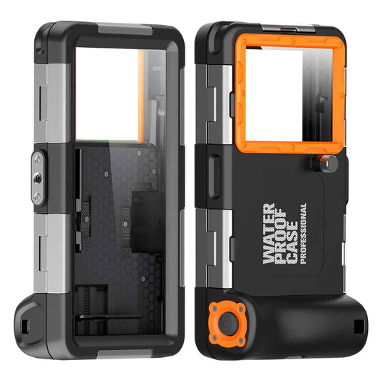 Up to 6.9 inches Waterproof Diving Case for Phones - Perfect for Swimming and Snorkeling - Compatible with iPhone 15, 14, 13, 12, 11, Pro Max, Plus, Samsung Galaxy Ultra and More - Protective Plastic Material