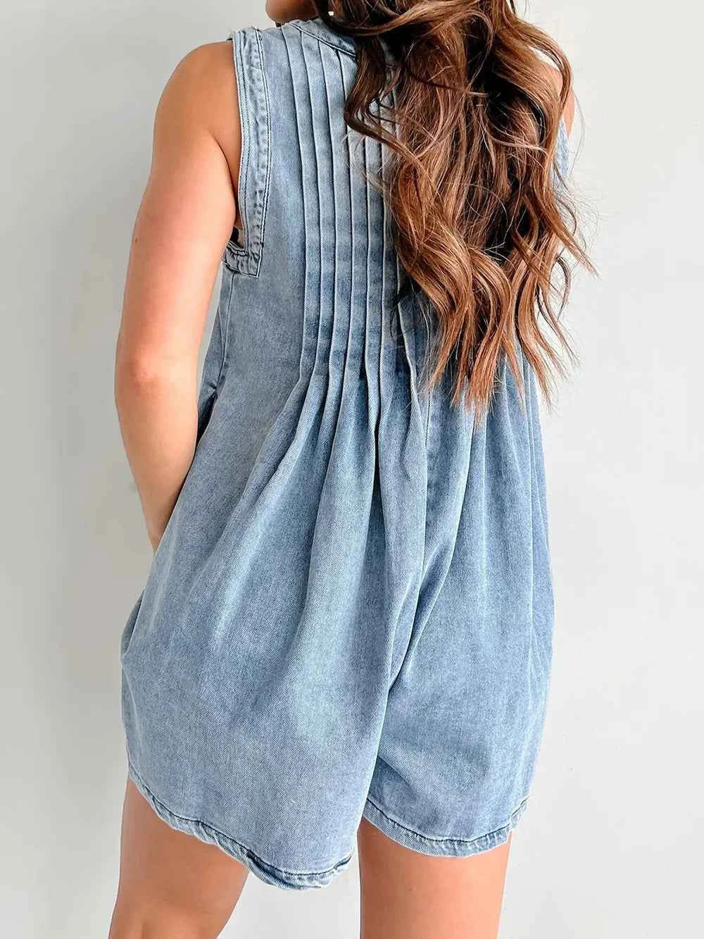 Tied Romper with Pockets