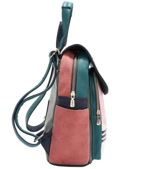 Nicole Lee USA Cat Eco-Leather Convertible Backpack Bag