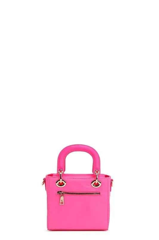 Nicole Lee USA Color Patch Handbag with Top Handle