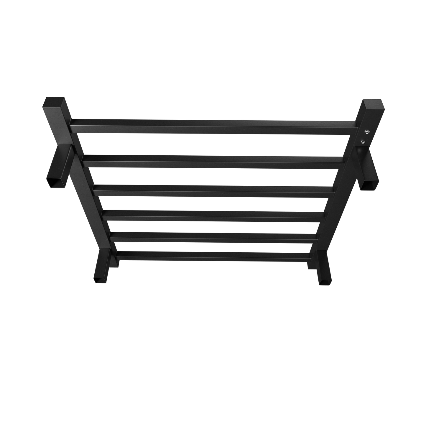 Towel Bliss 6-Bar Electric Heated Towel Rack with Timer - Wall-Mount, Matt Black
