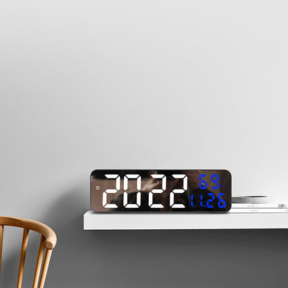 Digital Wall Clock - 9 Inch, USB Plug-in, LED Display - Perfect for Home or Office