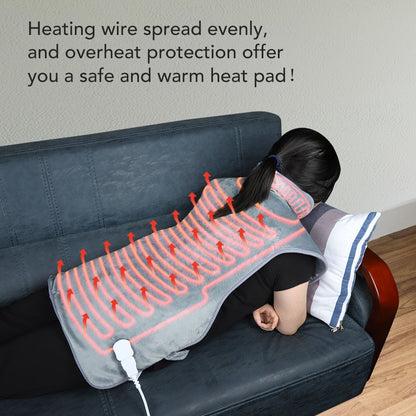 CozyHeat Electric Shawl Blanket - 3-Speed Flannel for Ultimate Warmth