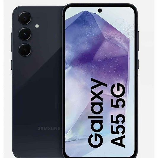 Samsung Galaxy A55 5G, 8 RAM 256 ROM, Dual Sim Android Smartphone, Unlocked, Awesome Navy