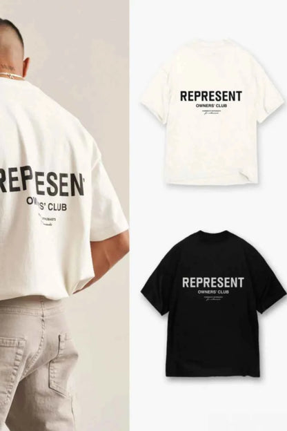 Men's Plus Size Letter Round Neck Half Sleeve T-Shirt