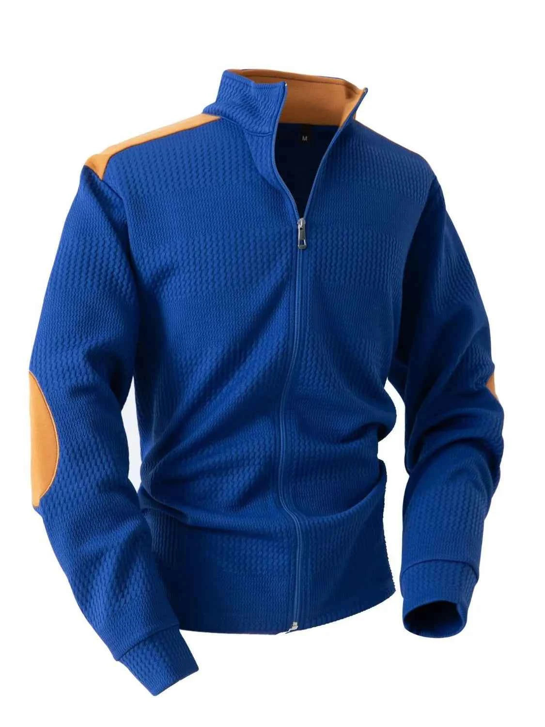 Men's Full Size Zip Up Long Sleeve Top Plus Size