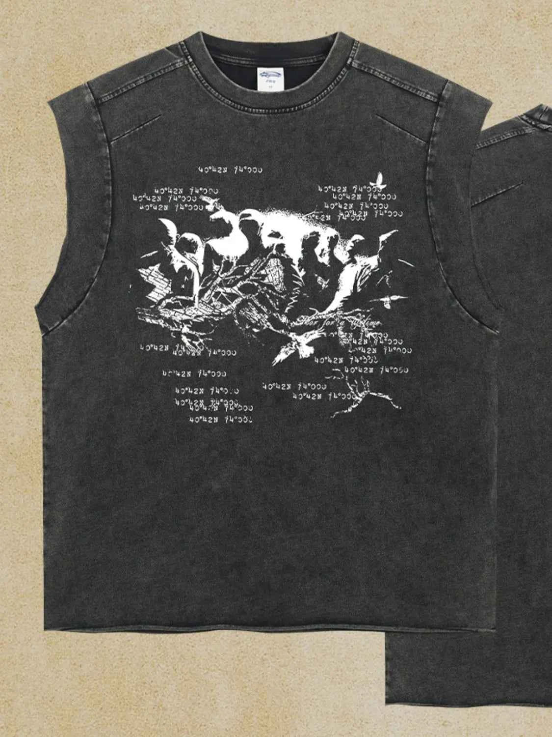 Men's Round Neck Graphic Tank