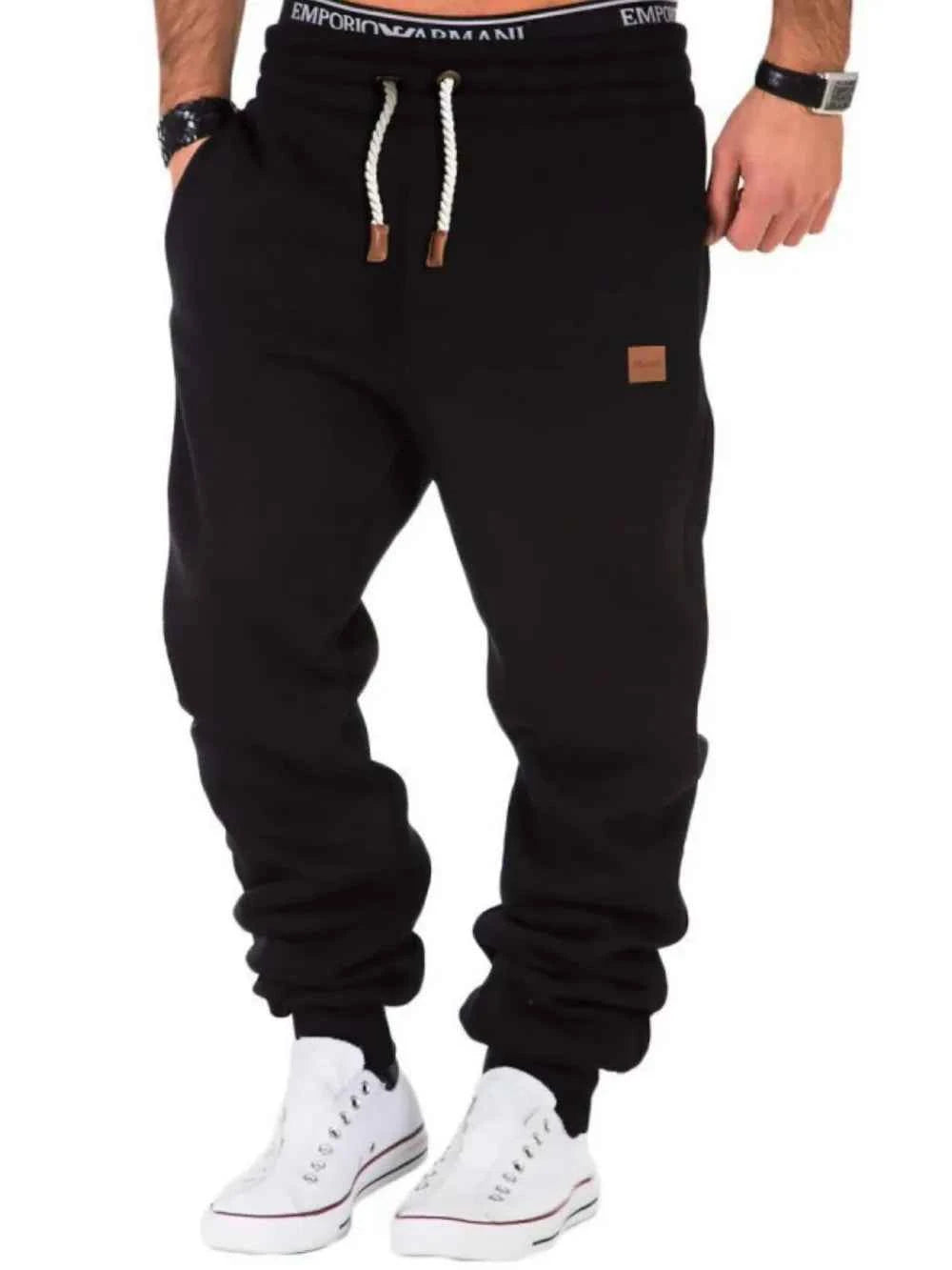 Men's Full Size Drawstring Pants Plus Size
