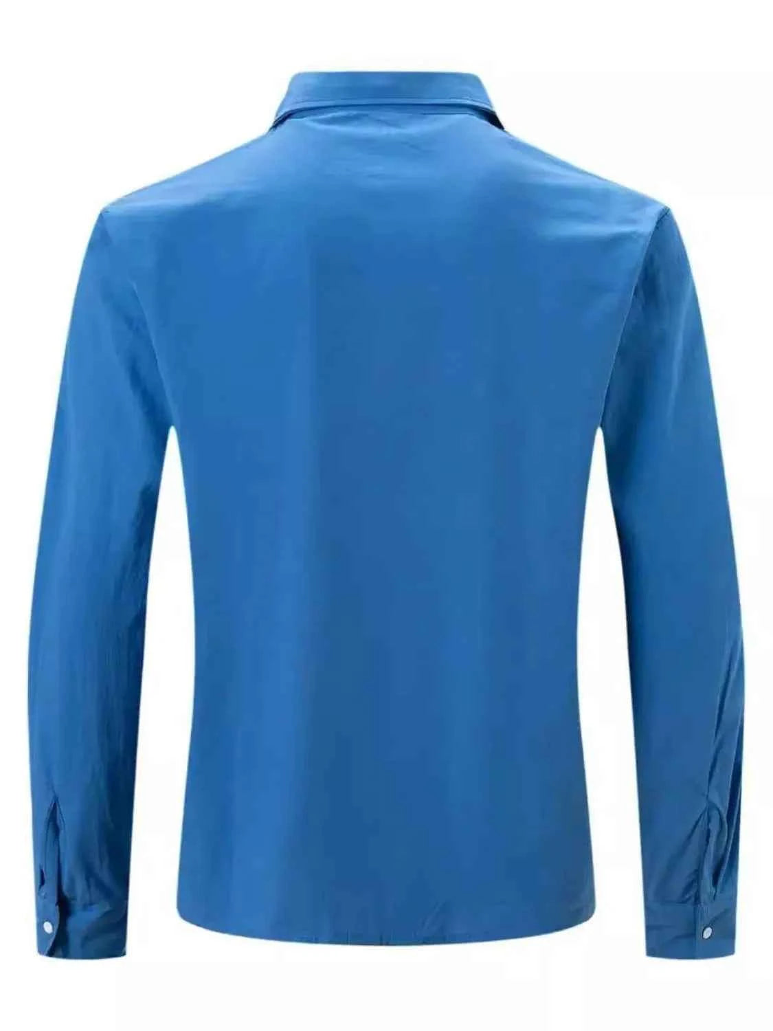 Men's Full Size Button Up Long Sleeve Shirt Plus Size