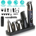 All-in-One Beard Trimmer Kit for Men - 5 Head Electric Razor, Cordless Grooming Set