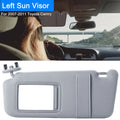 Gray Sun Visor for 2007-2011 Toyota Camry - Left Side Replacement