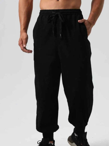 Men's Drawstring Joggers Black
