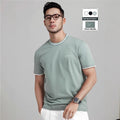 Signature Men's Full Size Round Neck Washed T-Shirt Plus Size