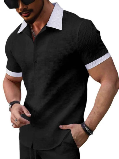 Men's Button Up Short Sleeve Shirt