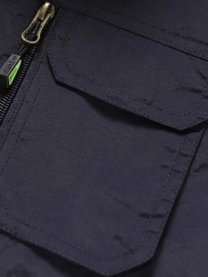 Men's Plus Size Zip Up Vest with Pockets