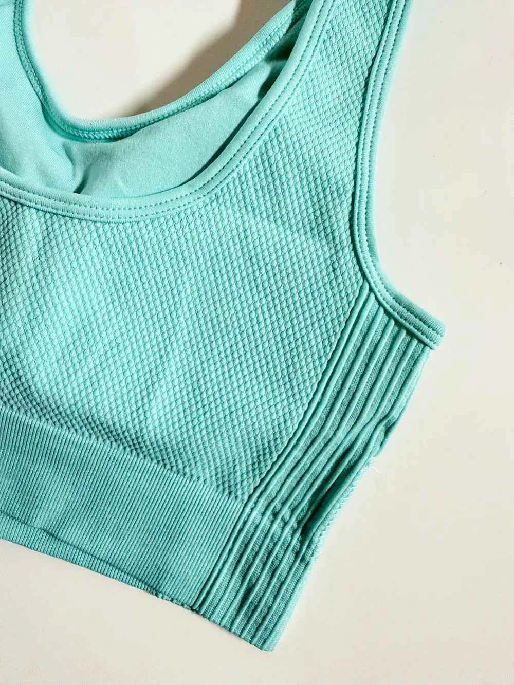 Scoop Neck Wide Strap Top and Pants Active Set