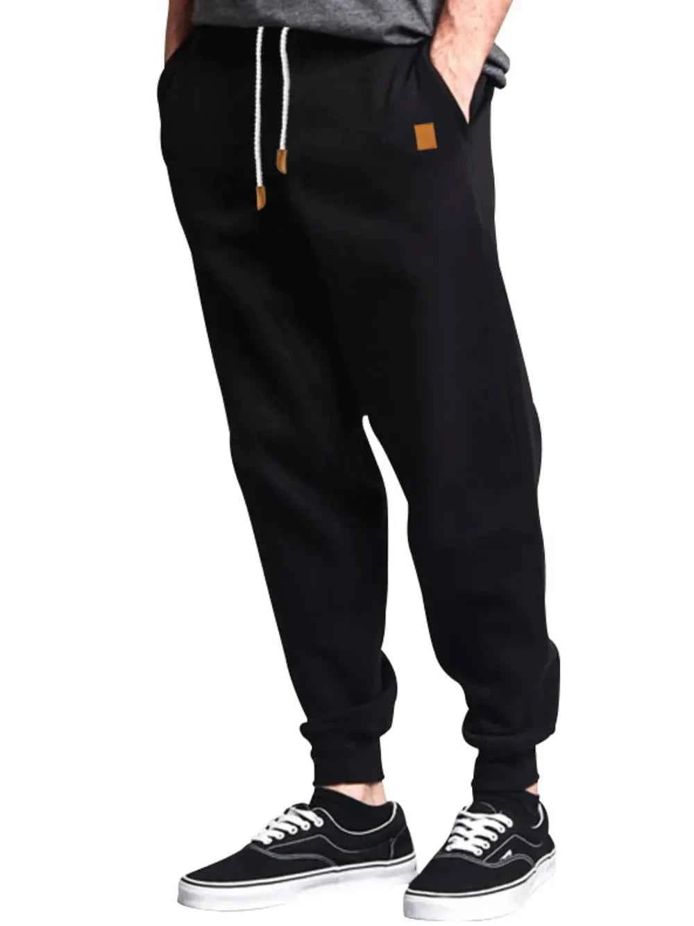 Men's Full Size Drawstring Pants Plus Size