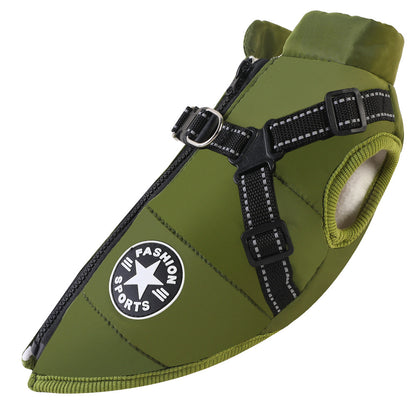 Waterproof Dog Coat | Stylish & Functional | Perfect for Outdoor Adventures Army green