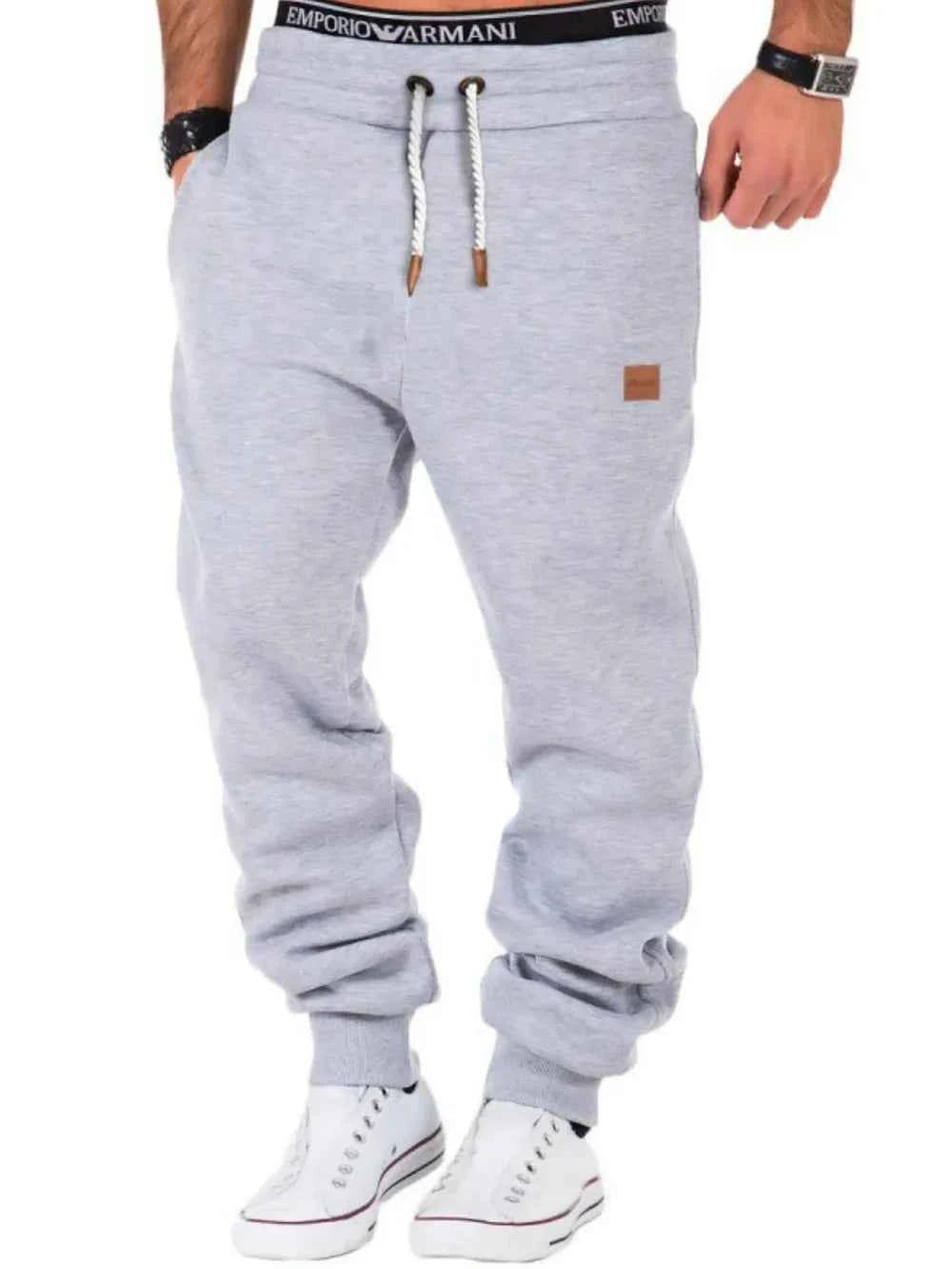 Men's Full Size Drawstring Pants Plus Size