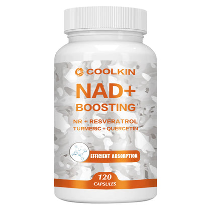 NAD + Boosting - with Trans-resveratrol, Quercetin - Enhance Cell Vitality and Help Cell Repair, Anti-aging - 120 Capsules One - Trial stage United States