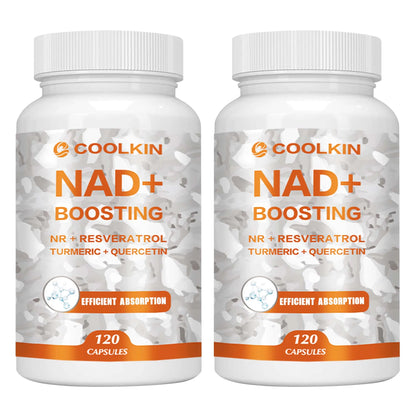 NAD + Boosting - with Trans-resveratrol, Quercetin - Enhance Cell Vitality and Help Cell Repair, Anti-aging - 120 Capsules Two - More favorable United States