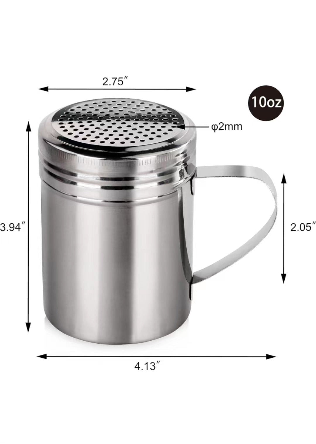 Stainless Steel Seasoning Barbecue Steel Powder Dispenser