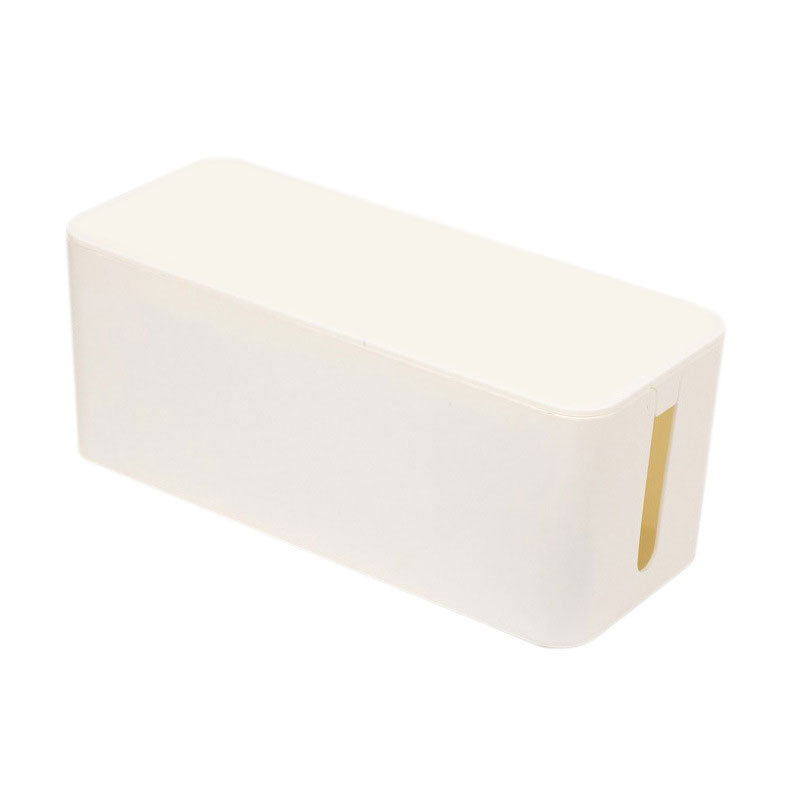 Plastic Wire Storage Box, Power Plug Board, Wire Box, Imitation Teak Pattern Cover, Junction Box, Data Wire Storage Box