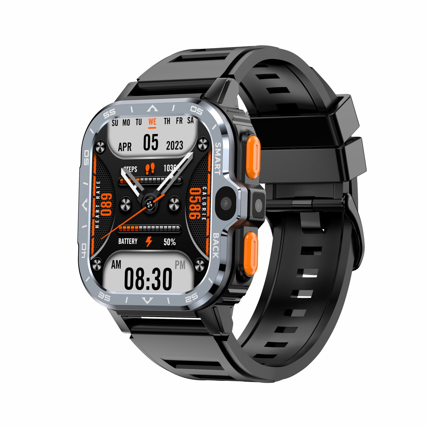 AP8 4G Smart Watch with Dual HD Cameras & Health Monitoring