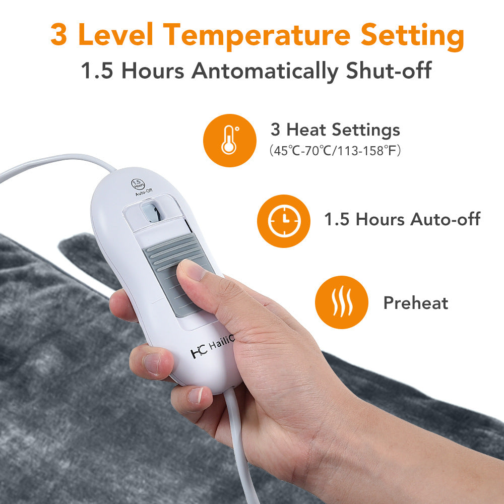 CozyHeat Electric Shawl Blanket - 3-Speed Flannel for Ultimate Warmth